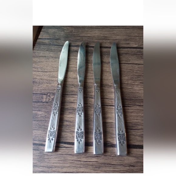 Oneida Profile Orlando Stainless Steel Flatware Knives 9-1/4" Cutlery Set of 4 - Picture 2 of 6